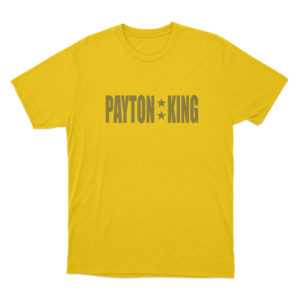 Payton King Unisex T Shirt Yellow Payton King Unisex T Shirt Yellow