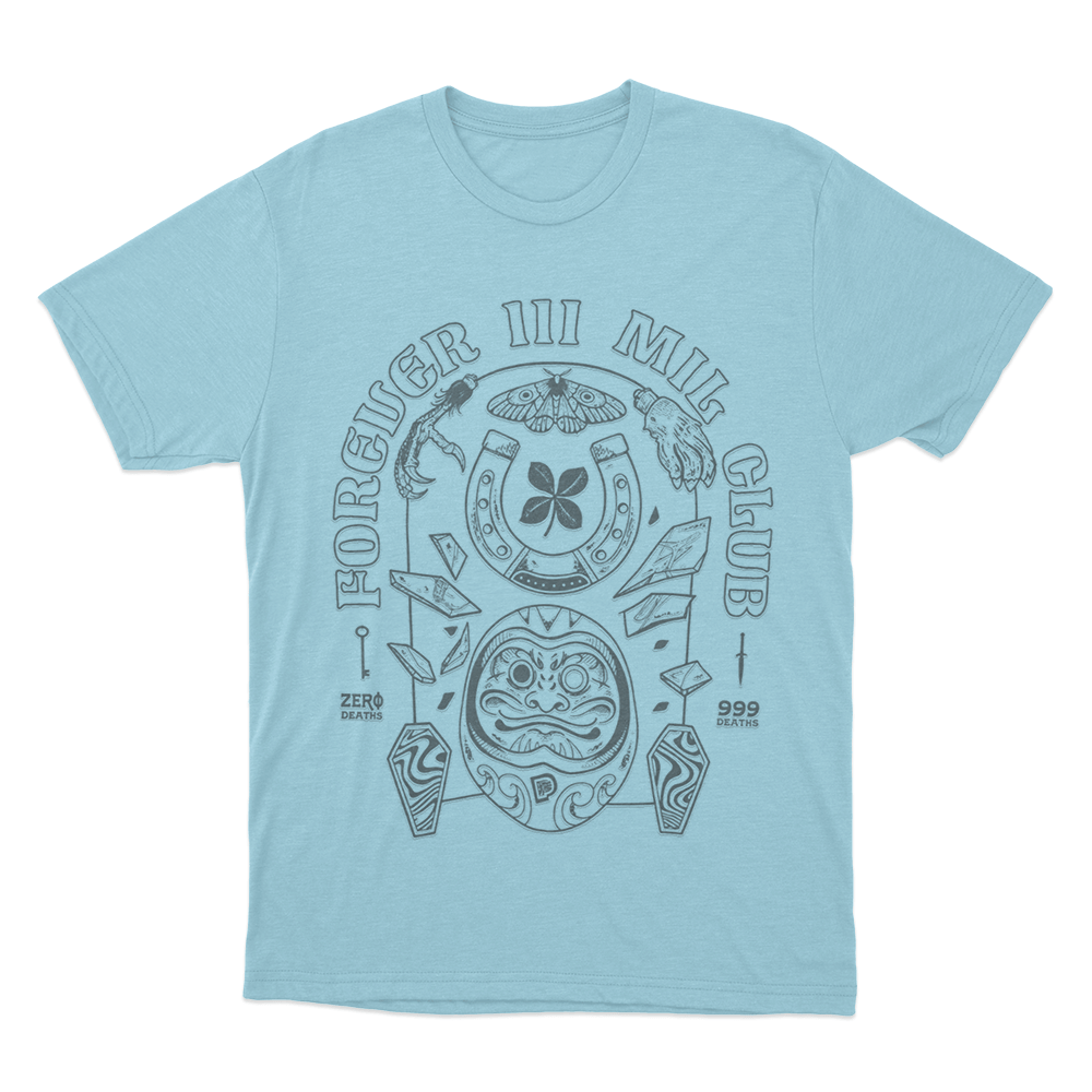 Pewdiepie 111 Club Unisex T Shirt Sky Blue Pewdiepie 111 Club Unisex T Shirt Sky Blue