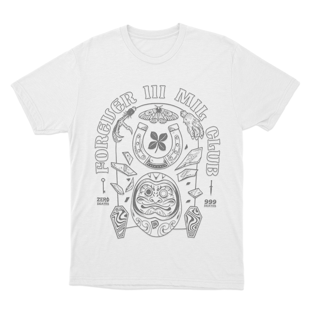 Pewdiepie 111 Club Unisex T Shirt White Pewdiepie 111 Club Unisex T Shirt White