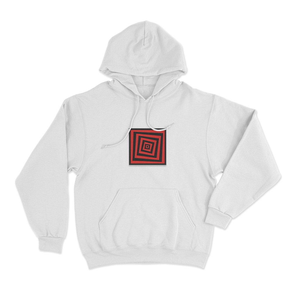 Pewdiepie Spiral Illusion Icon Unisex Hoodie White Pewdiepie Spiral Illusion Icon Unisex Hoodie White