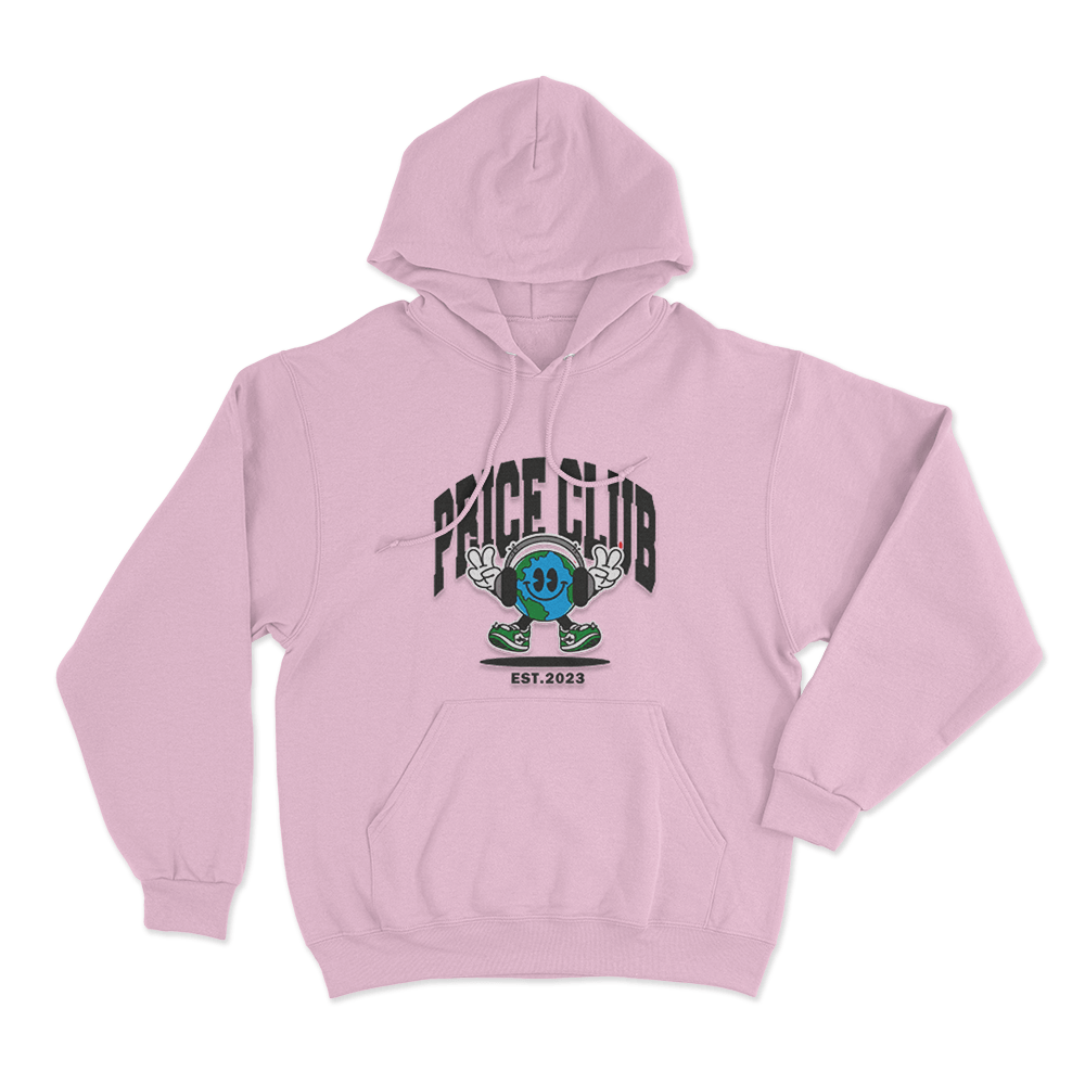 Price Club EST. 2023 Unisex Hoodie Pink Price Club EST. 2023 Unisex Hoodie Pink