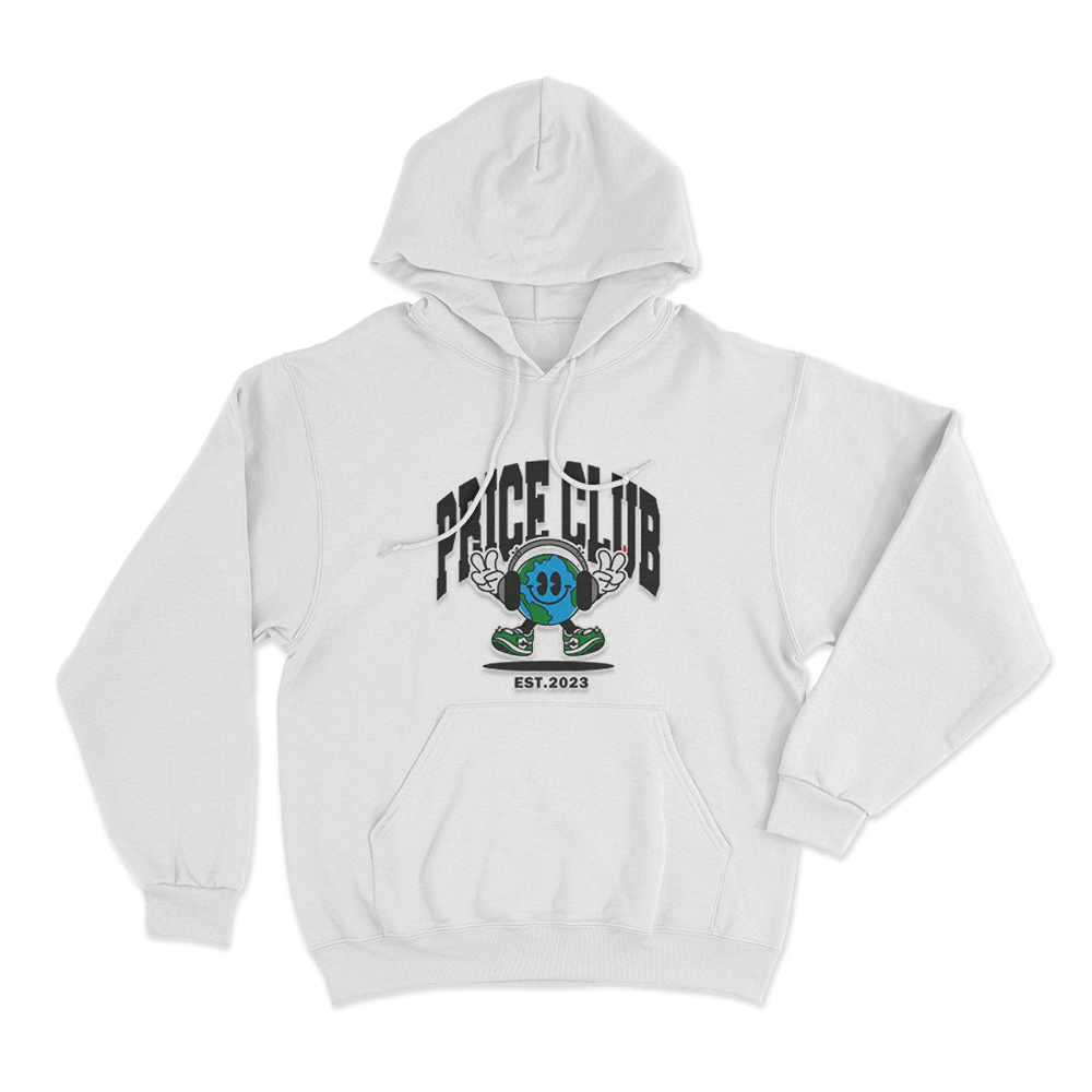 Price Club EST. 2023 Unisex Hoodie White Price Club EST. 2023 Unisex Hoodie White