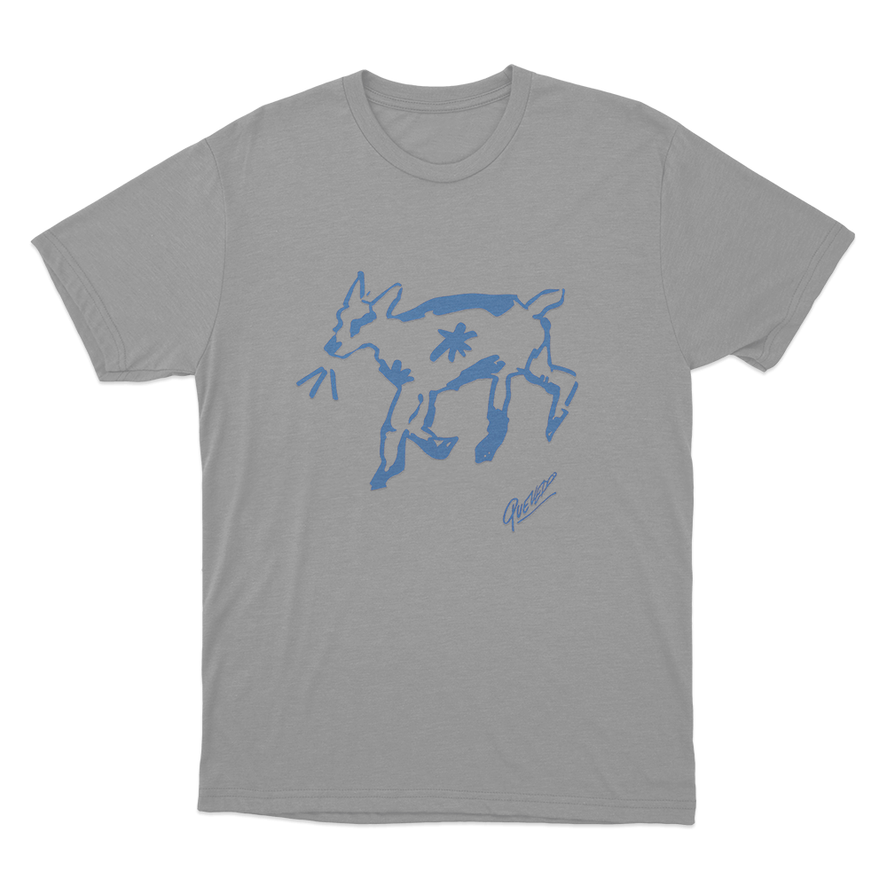 Quevedo Sketch Cow Unisex T Shirt Grey Quevedo Sketch Cow Unisex T Shirt Grey
