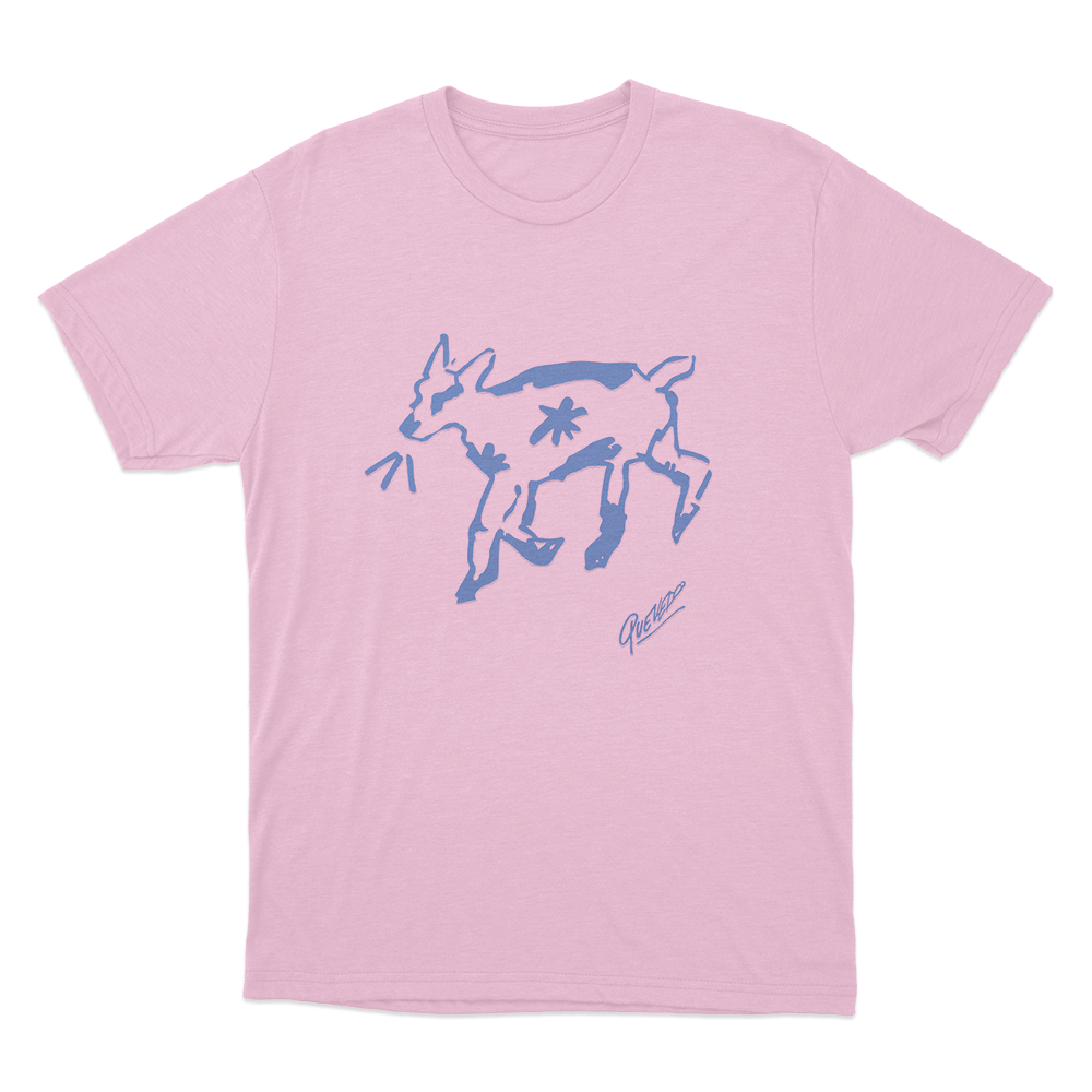 Quevedo Sketch Cow Unisex T Shirt Pink Quevedo Sketch Cow Unisex T Shirt Pink