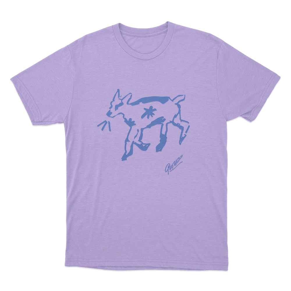Quevedo Sketch Cow Unisex T Shirt Purple Quevedo Sketch Cow Unisex T Shirt Purple