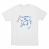 Quevedo Sketch Cow Unisex T Shirt White