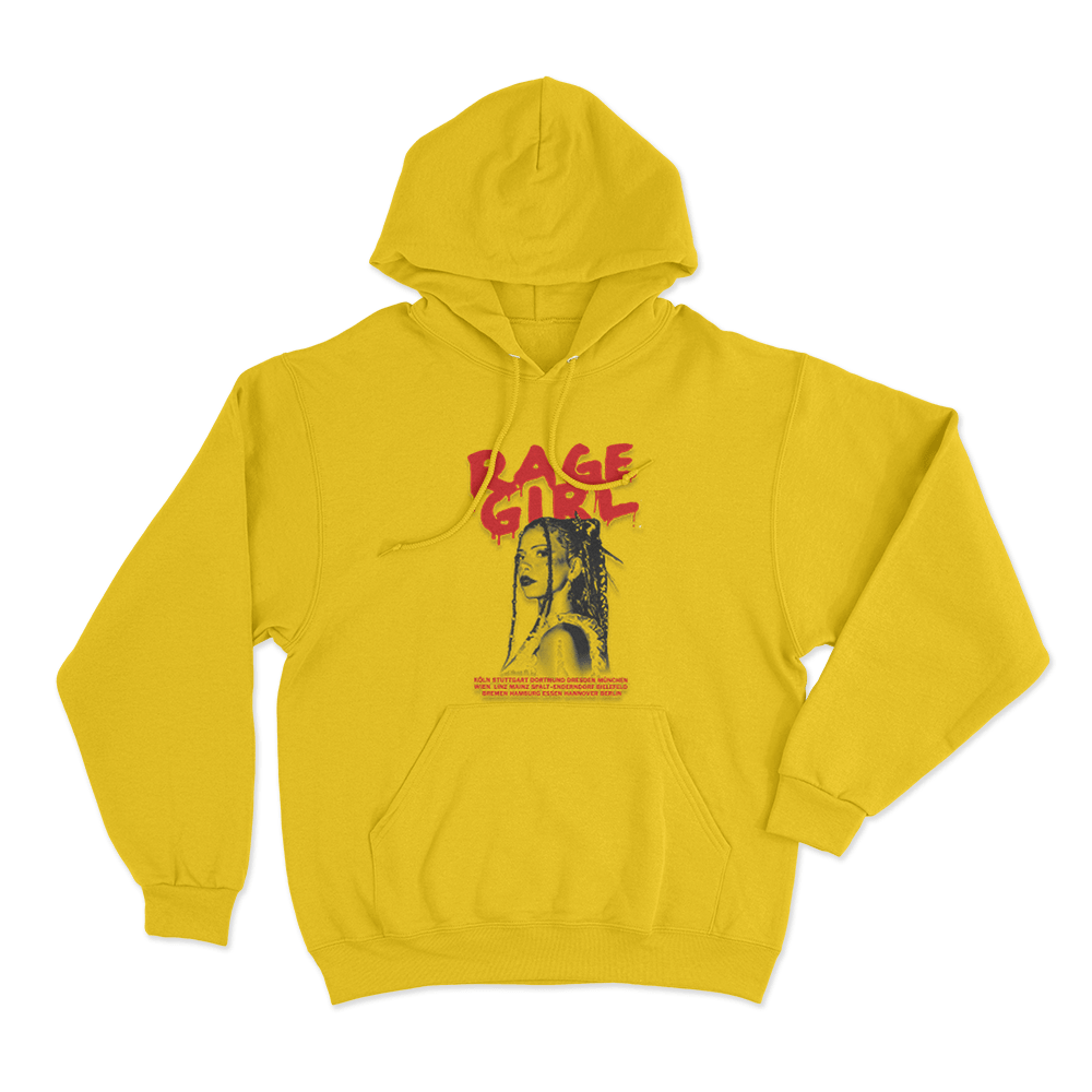 Rage Girl Unisex Hoodie Yellow Rage Girl Unisex Hoodie Yellow