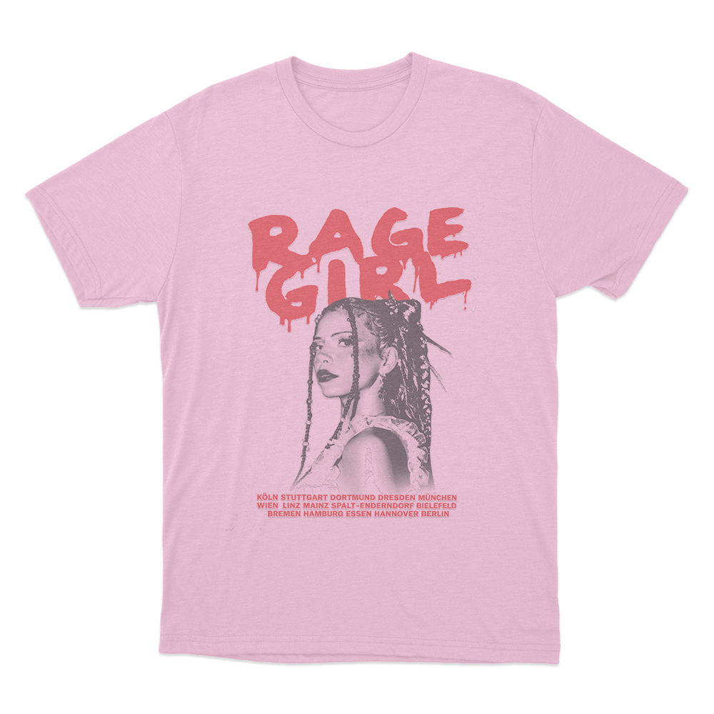 Rage Girl Unisex T Shirt Pink Rage Girl Unisex T Shirt Pink
