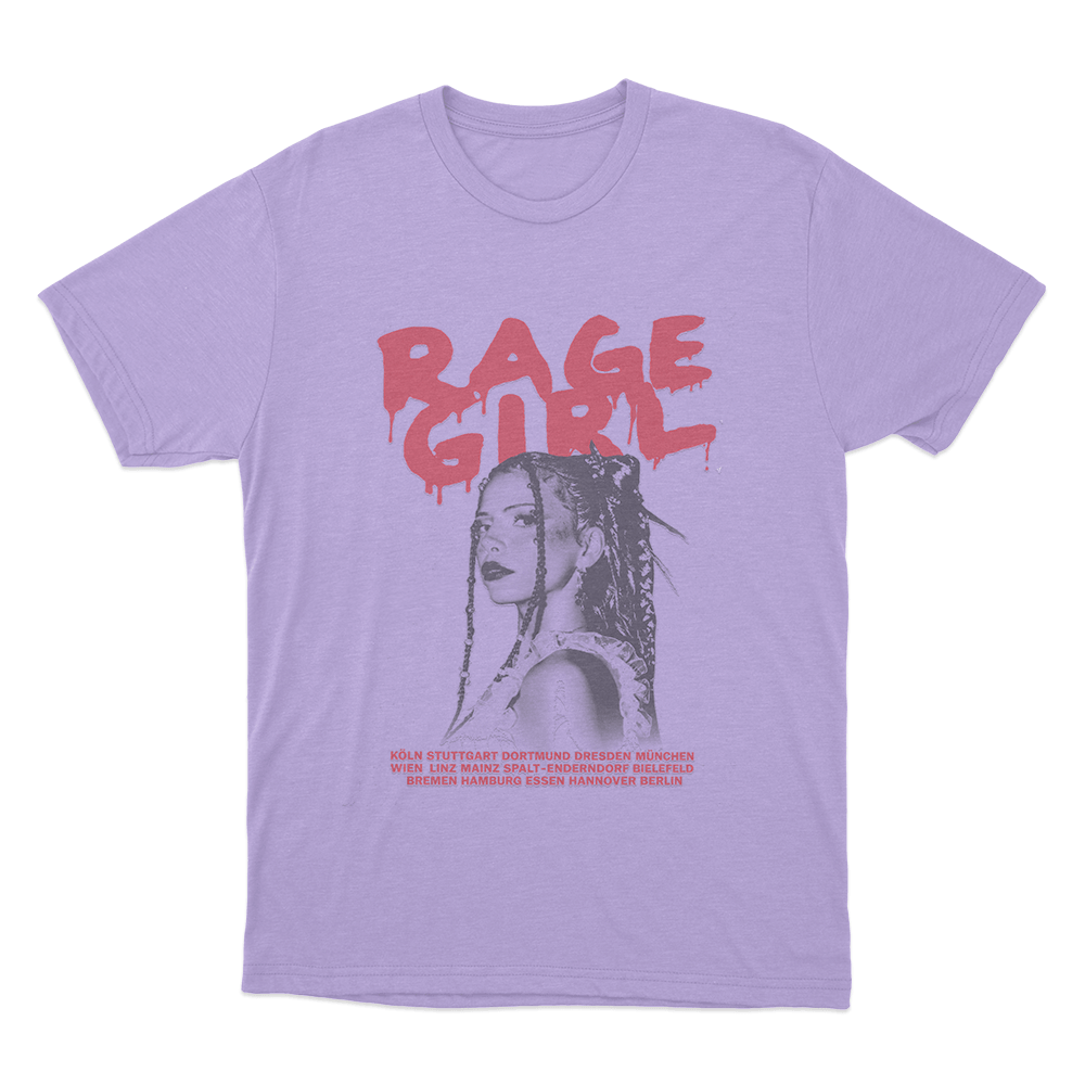 Rage Girl Unisex T Shirt Purple Rage Girl Unisex T Shirt Purple