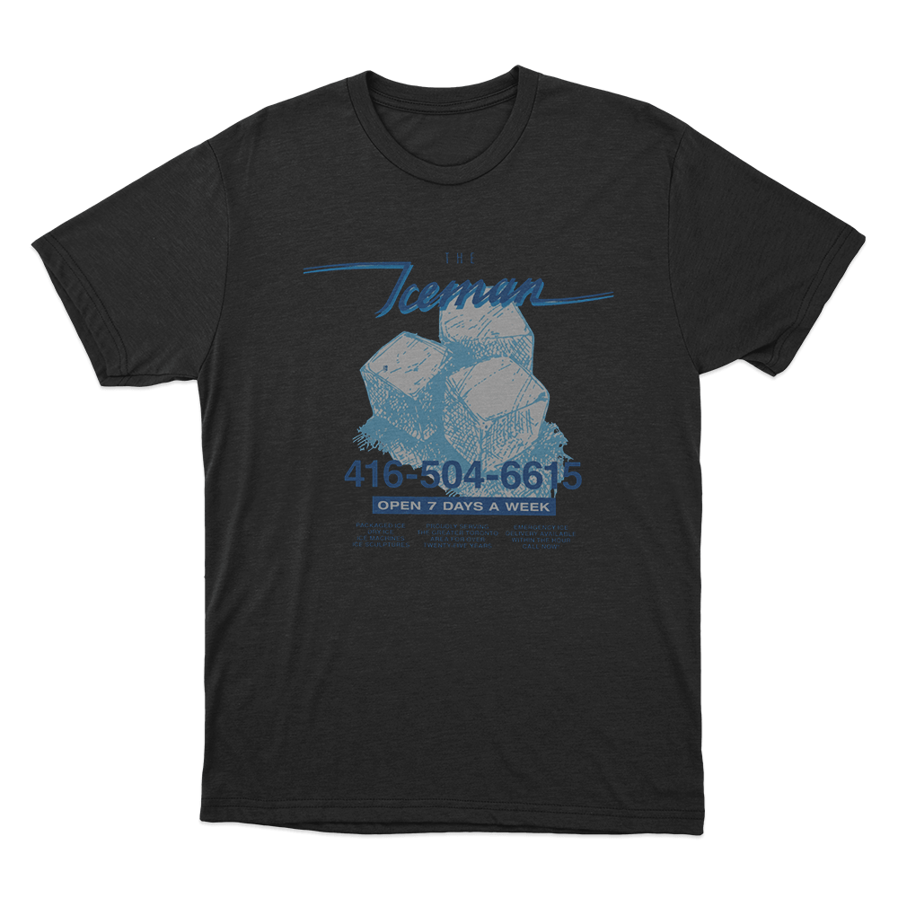 The Iceman Open 7 Days A Week Unisex T Shirt Black The Iceman Open 7 Days A Week Unisex T Shirt Black