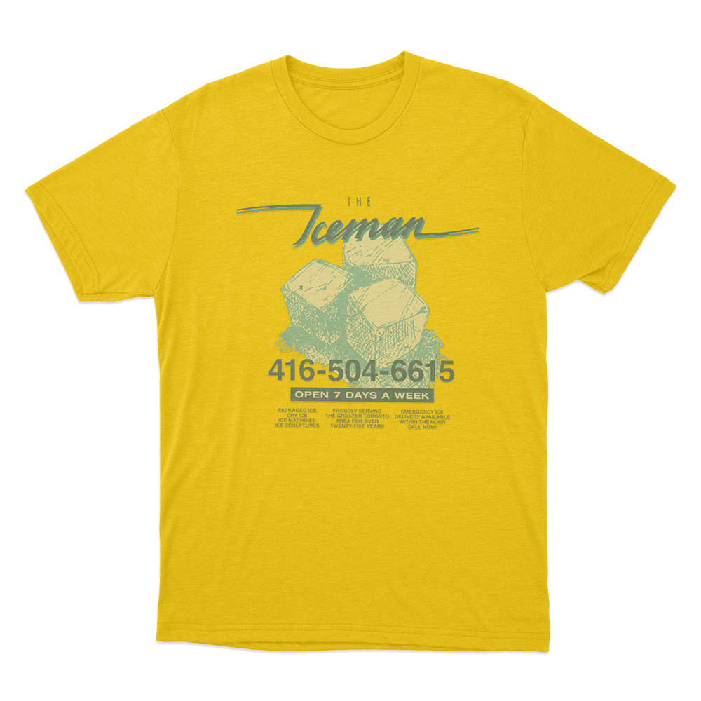 The Iceman Open 7 Days A Week Unisex T Shirt Yellow The Iceman Open 7 Days A Week Unisex T Shirt Yellow