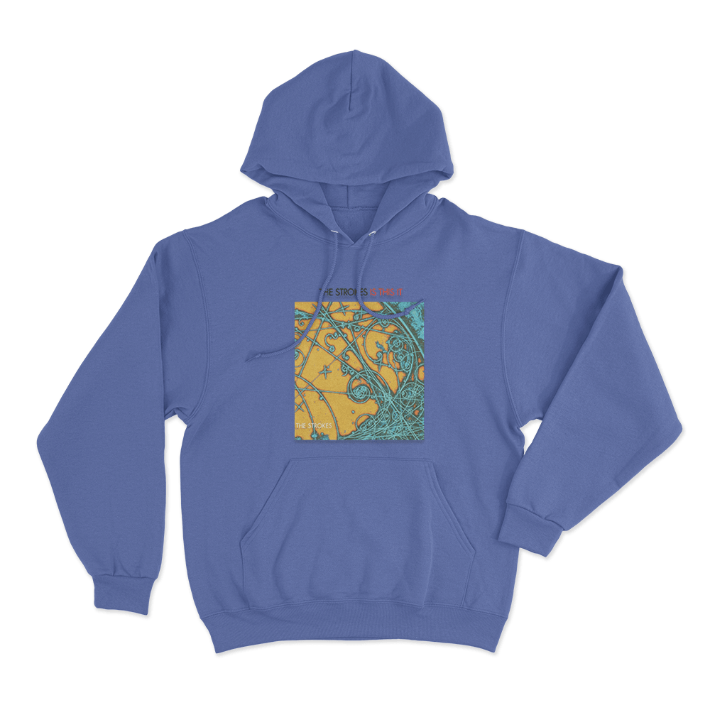 The Strokes Is This It Unisex Hoodie Blue The Strokes Is This It Unisex Hoodie Blue