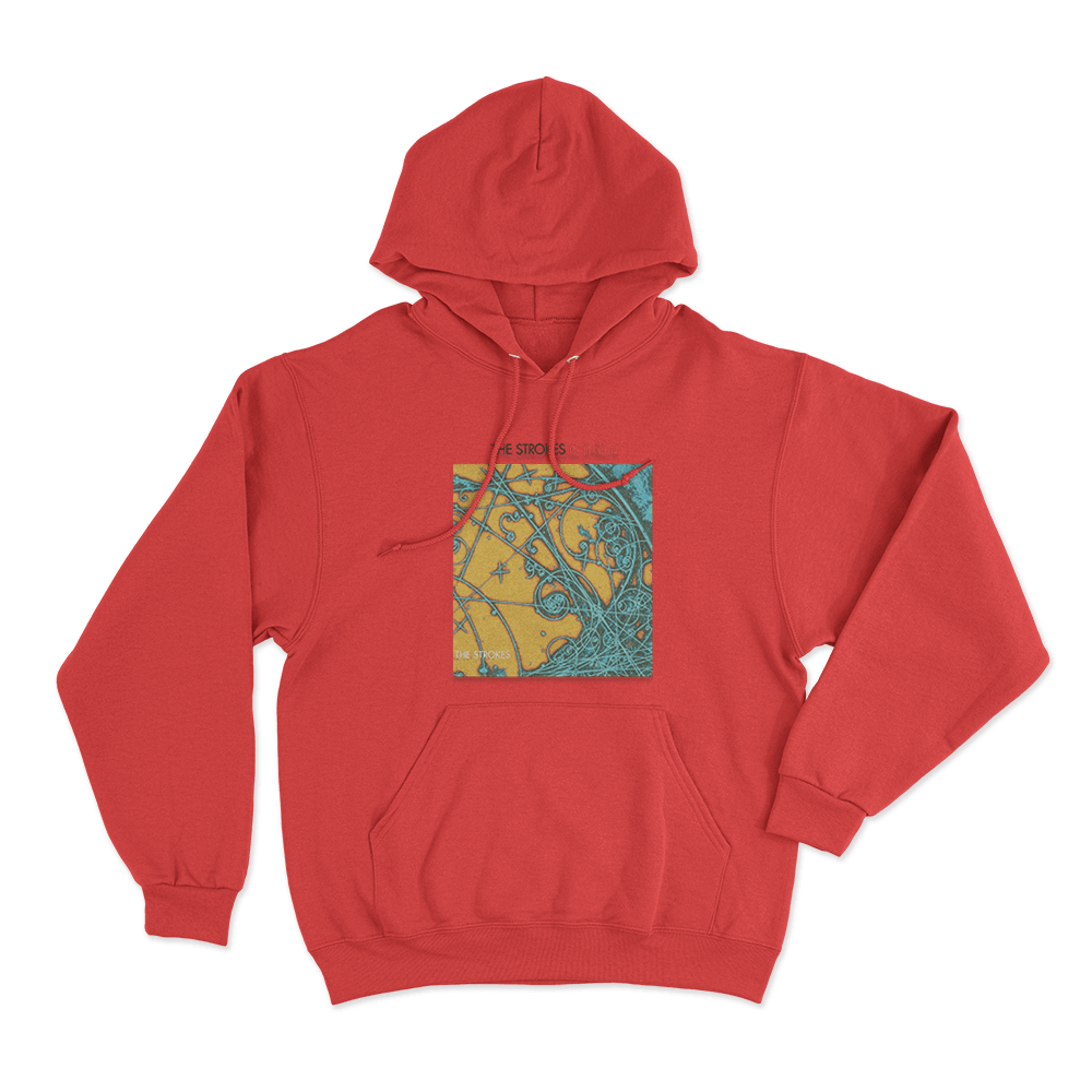 The Strokes Is This It Unisex Hoodie Red The Strokes Is This It Unisex Hoodie Red