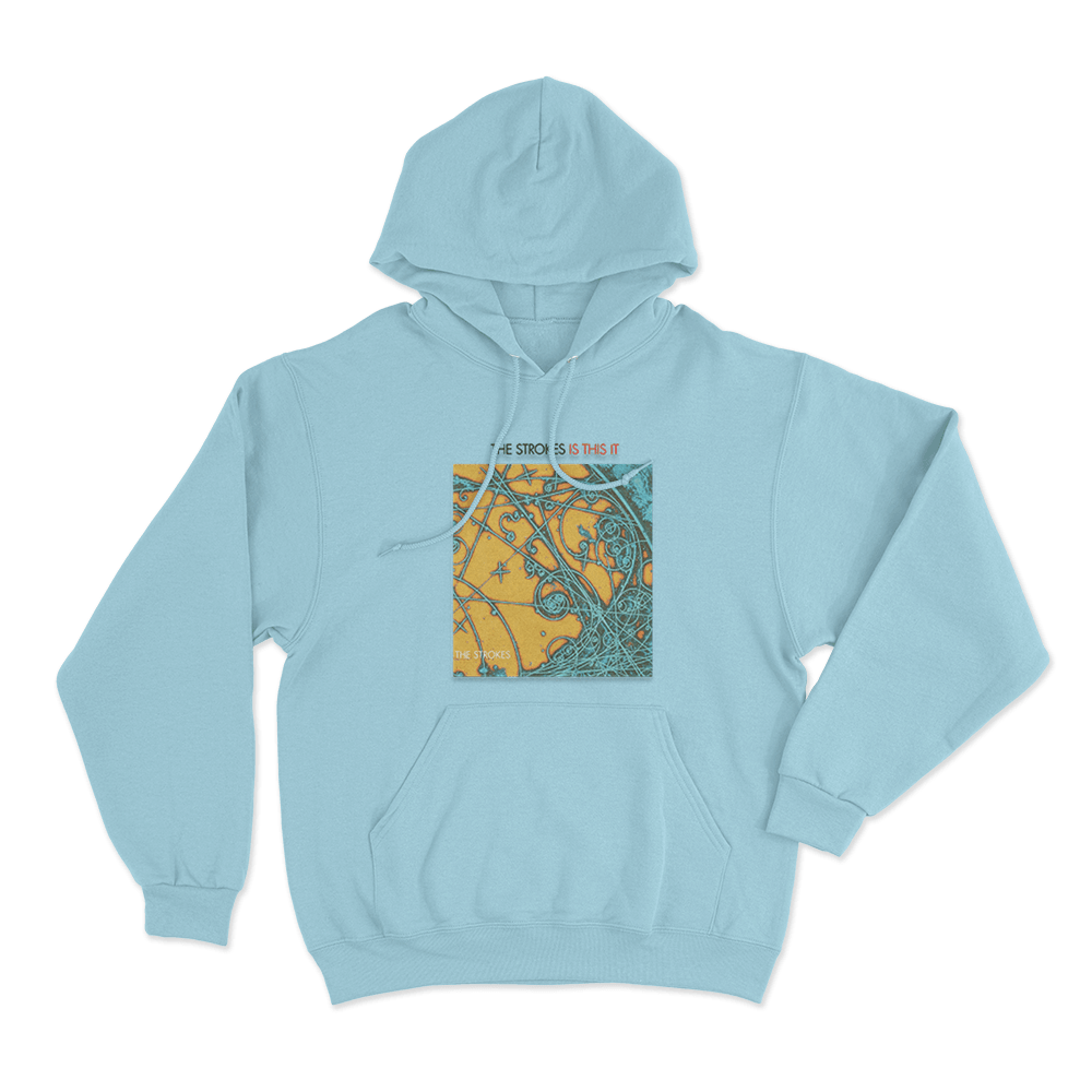 The Strokes Is This It Unisex Hoodie Sky Blue The Strokes Is This It Unisex Hoodie Sky Blue