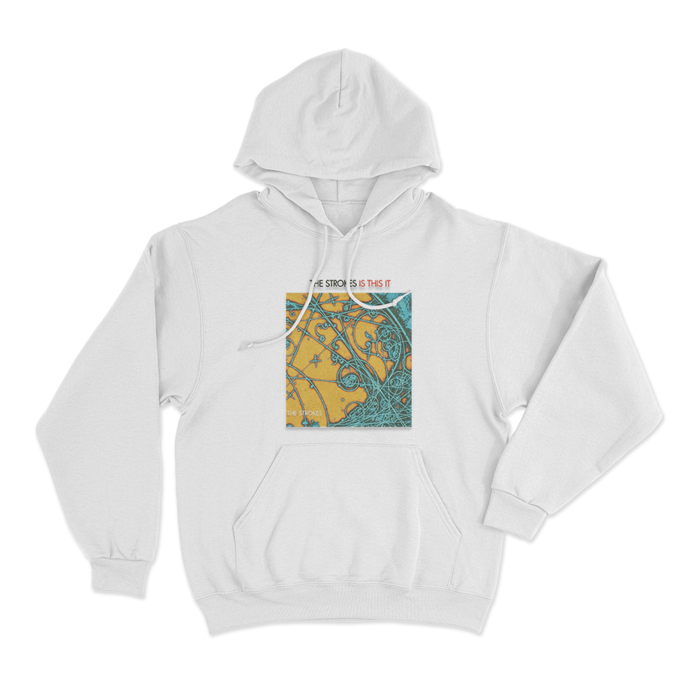 The Strokes Is This It Unisex Hoodie White The Strokes Is This It Unisex Hoodie White