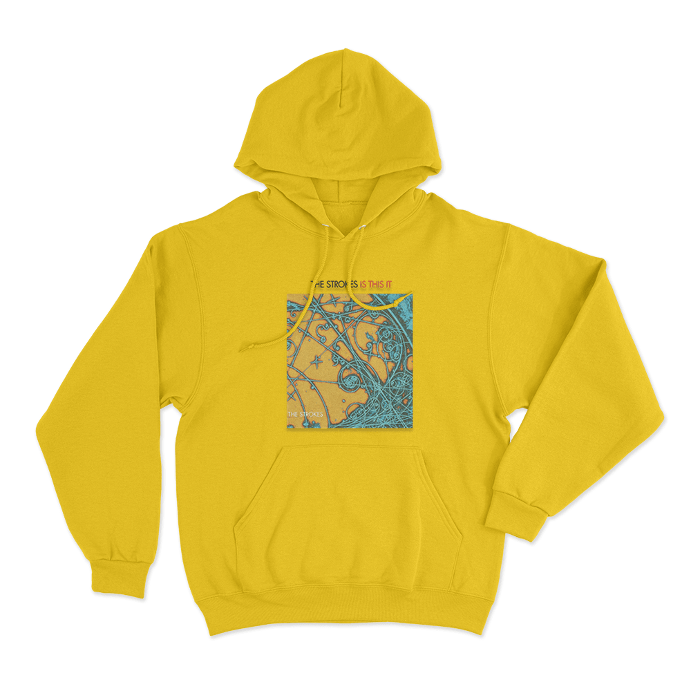 The Strokes Is This It Unisex Hoodie Yellow The Strokes Is This It Unisex Hoodie Yellow