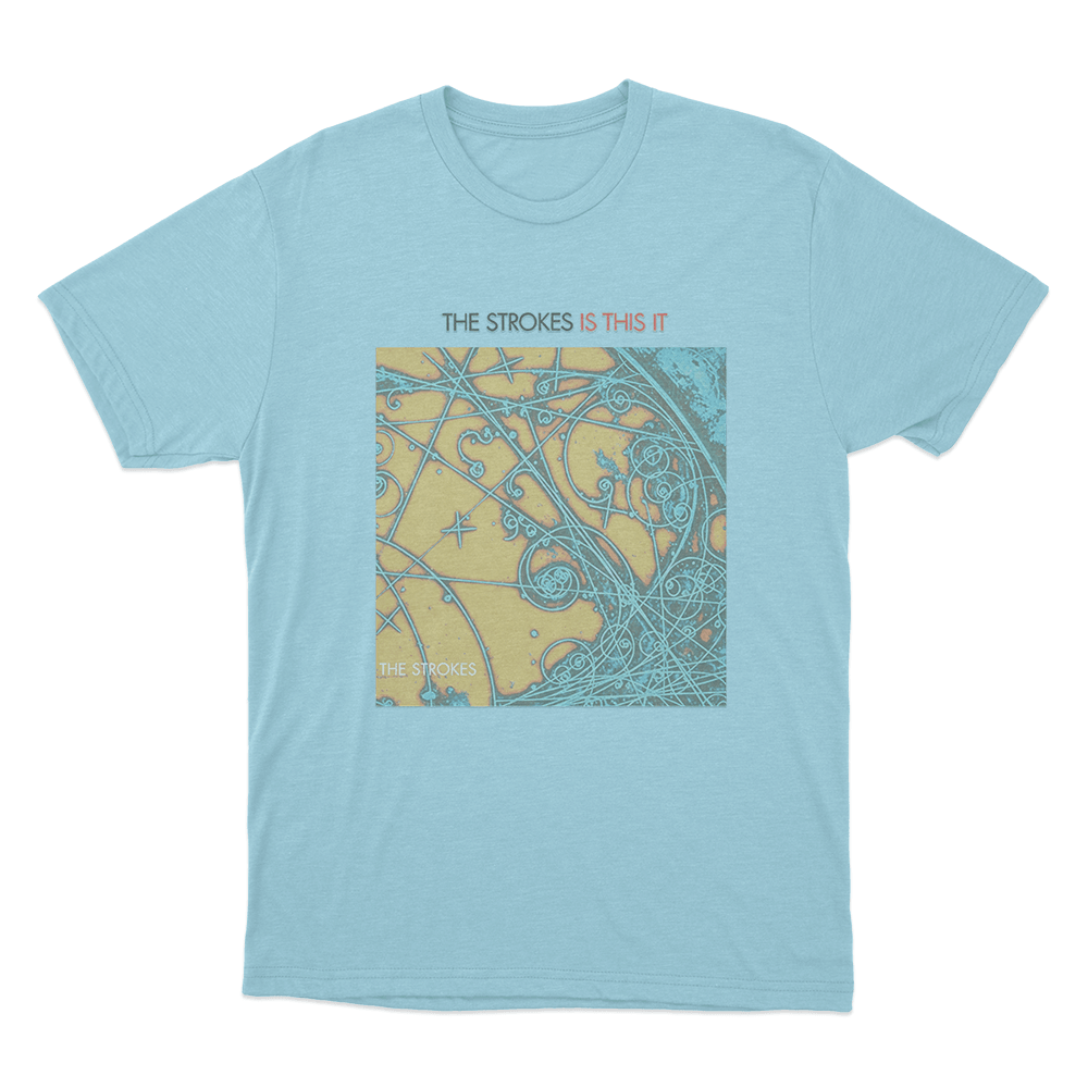 The Strokes Is This It Unisex T Shirt Sky Blue The Strokes Is This It Unisex T Shirt Sky Blue
