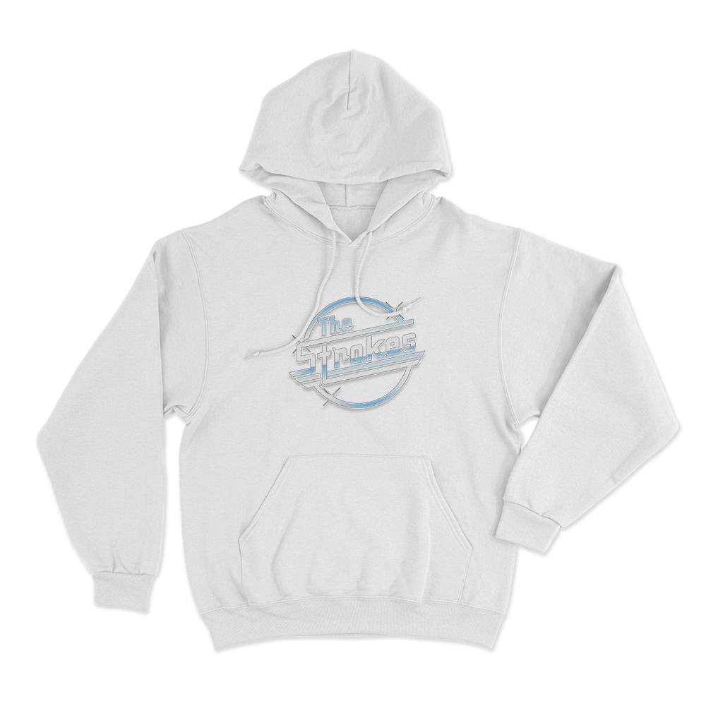 The Strokes Logo Unisex Hoodie White The Strokes Logo Unisex Hoodie White