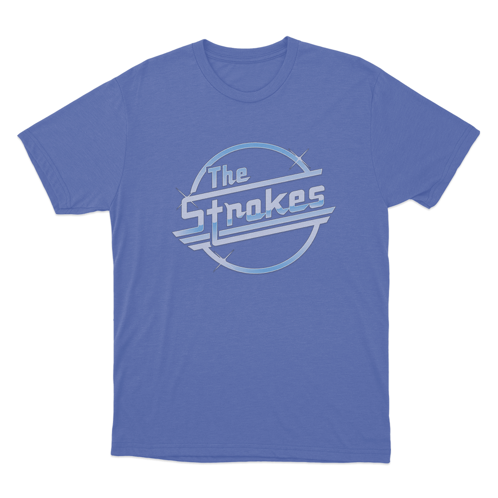 The Strokes Logo Unisex T Shirt Blue The Strokes Logo Unisex T Shirt Blue