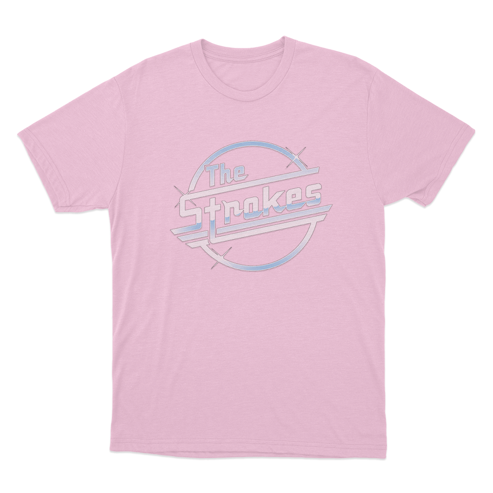 The Strokes Logo Unisex T Shirt Pink The Strokes Logo Unisex T Shirt Pink