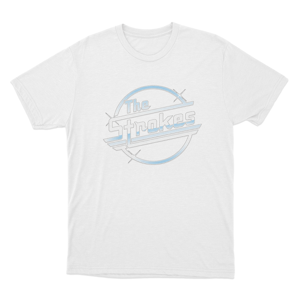 The Strokes Logo Unisex T Shirt White The Strokes Logo Unisex T Shirt White