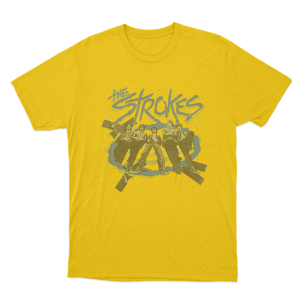 The Strokes Photo Unisex T Shirt Yellow The Strokes Photo Unisex T Shirt Yellow