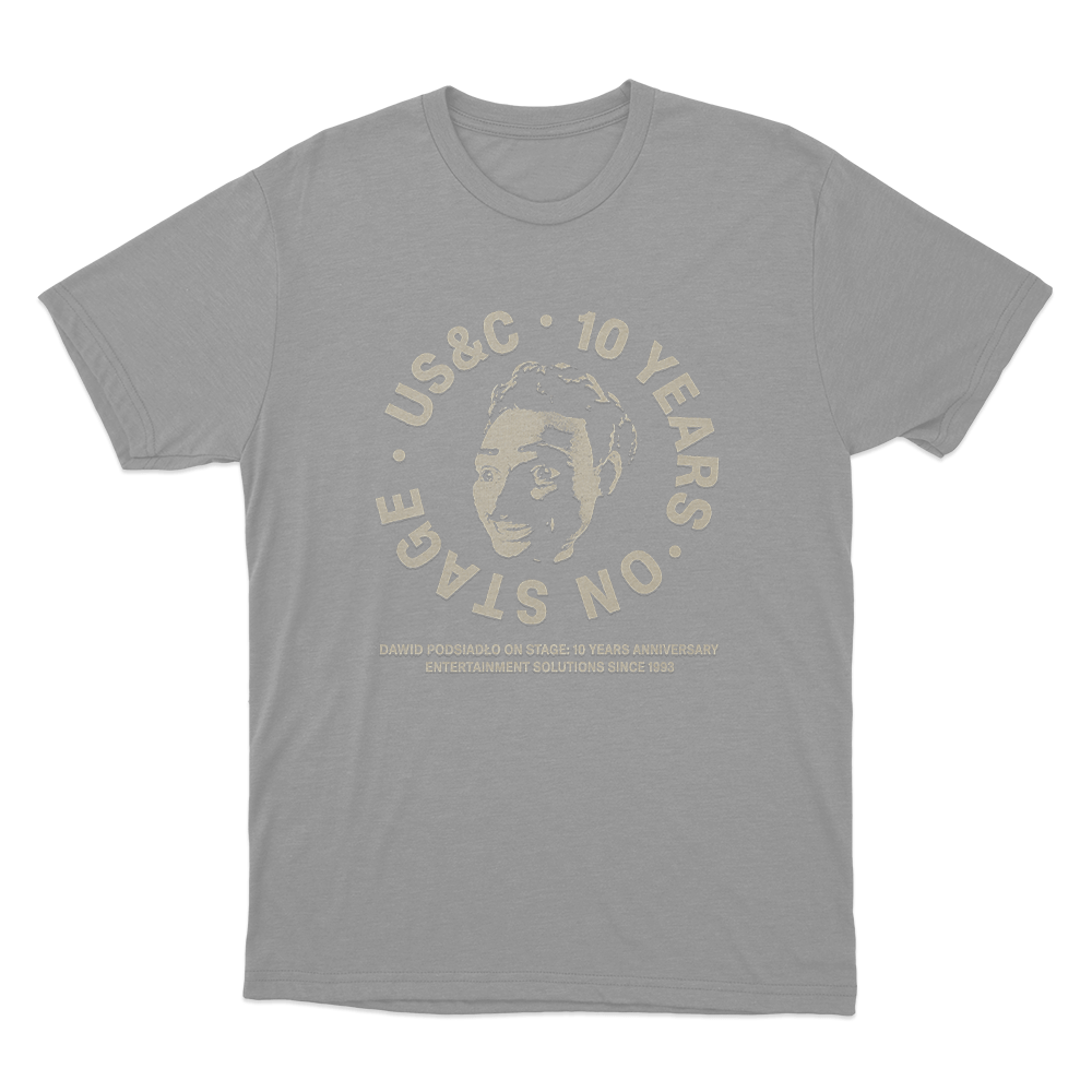 US&C 10 Years On Stage Unisex T Shirt Grey USC 10 Years On Stage Unisex T Shirt Grey