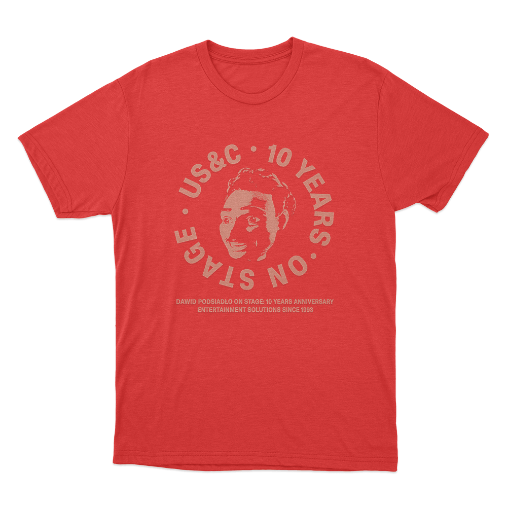 US&C 10 Years On Stage Unisex T Shirt Red USC 10 Years On Stage Unisex T Shirt Red