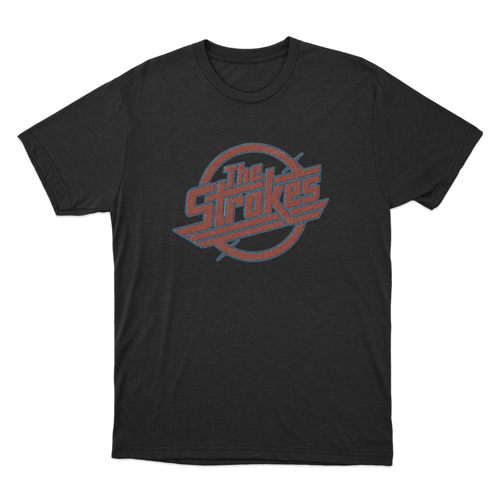 Vintage The Strokes Logo Distressed Unisex T Shirt Black Vintage The Strokes Logo Distressed Unisex T Shirt Black