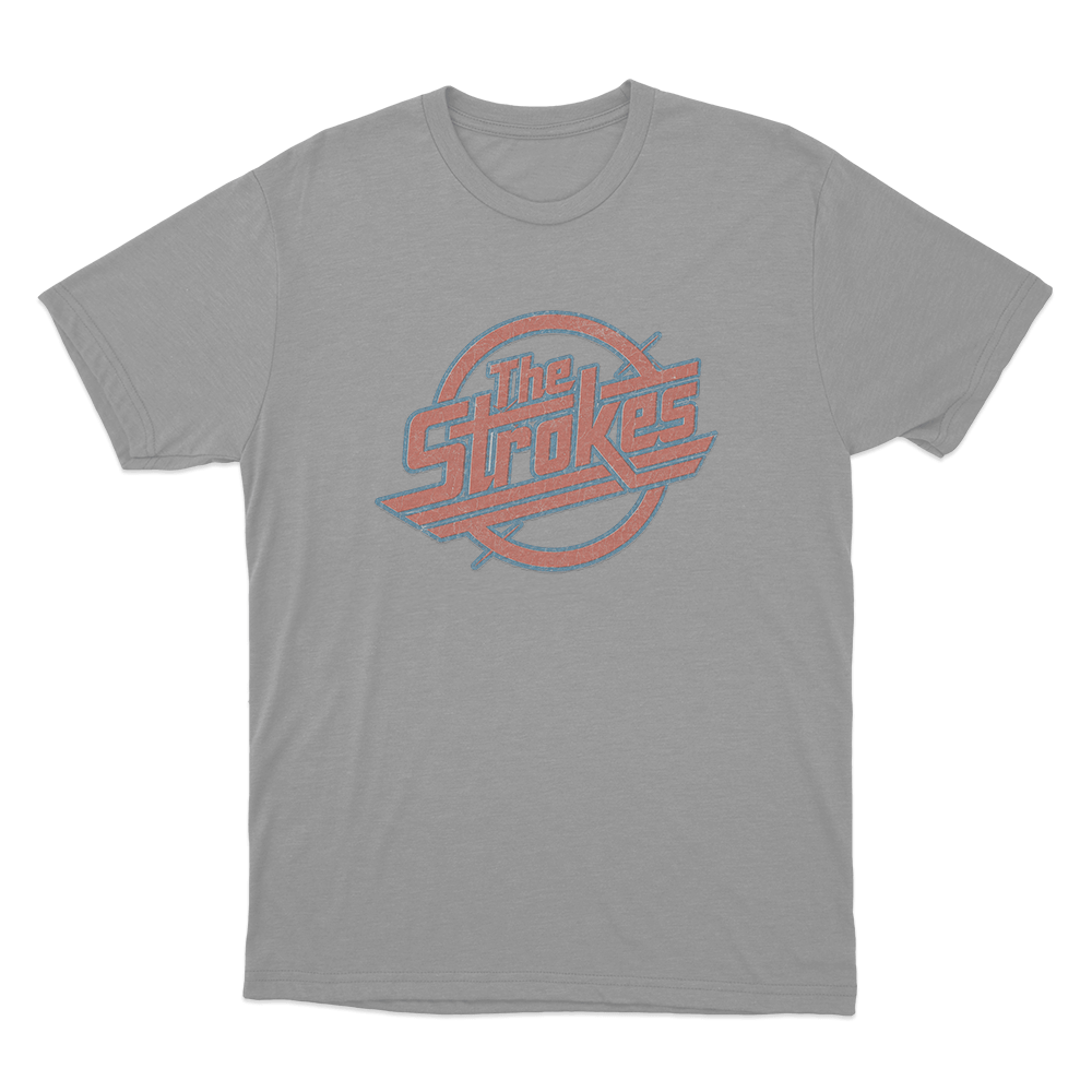 Vintage The Strokes Logo Distressed Unisex T Shirt Grey Vintage The Strokes Logo Distressed Unisex T Shirt Grey