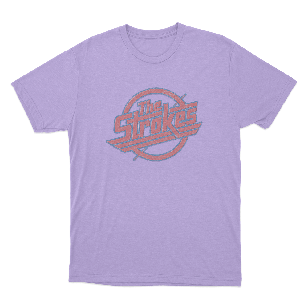 Vintage The Strokes Logo Distressed Unisex T Shirt Purple Vintage The Strokes Logo Distressed Unisex T Shirt Purple