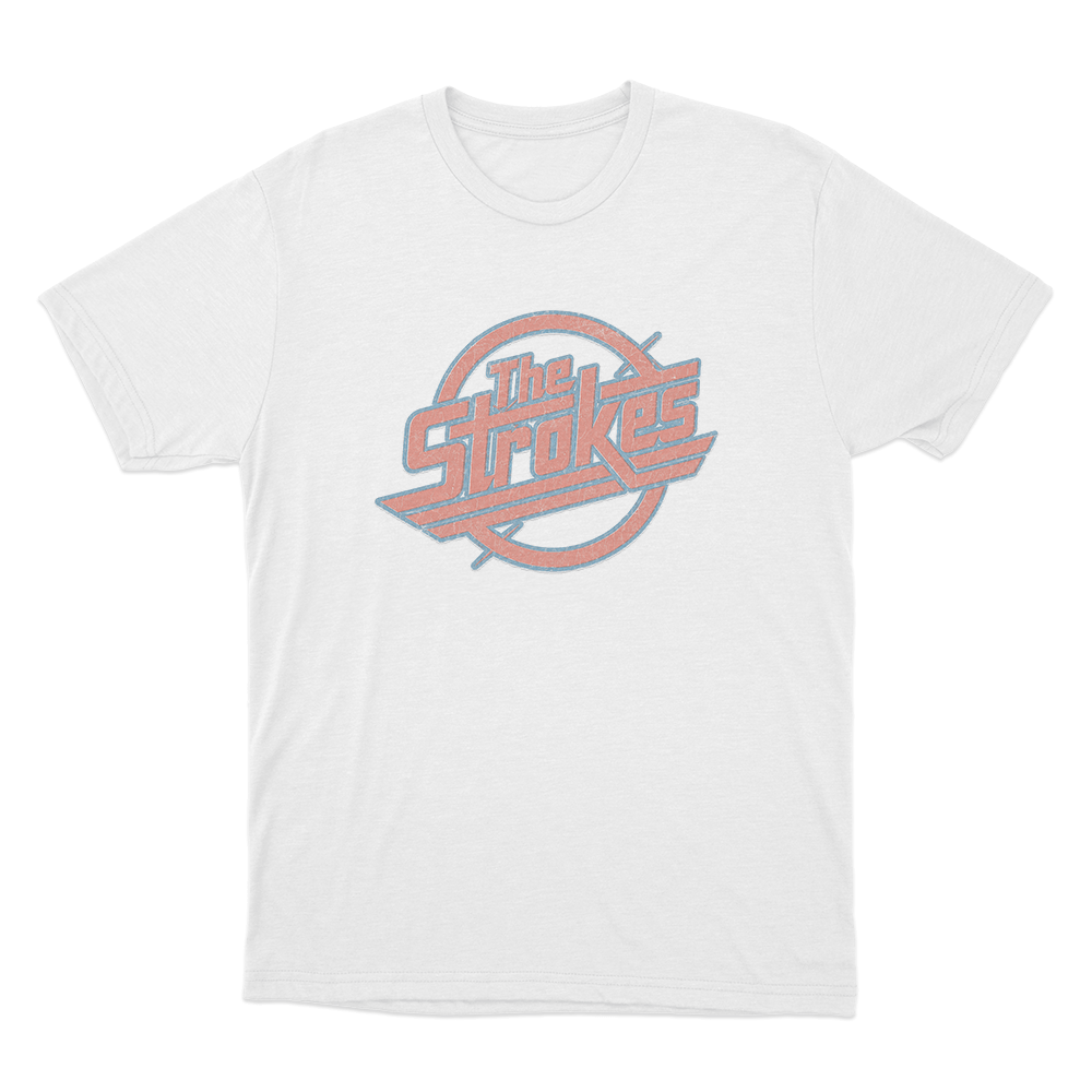 Vintage The Strokes Logo Distressed Unisex T Shirt White Vintage The Strokes Logo Distressed Unisex T Shirt White