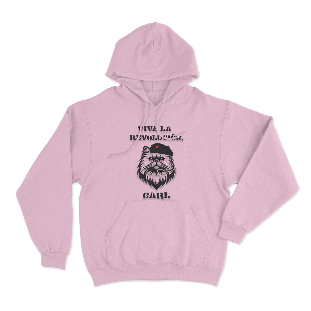Viva La Revolucion Carl Unisex Hoodie Pink Viva La Revolucion Carl Unisex Hoodie Pink