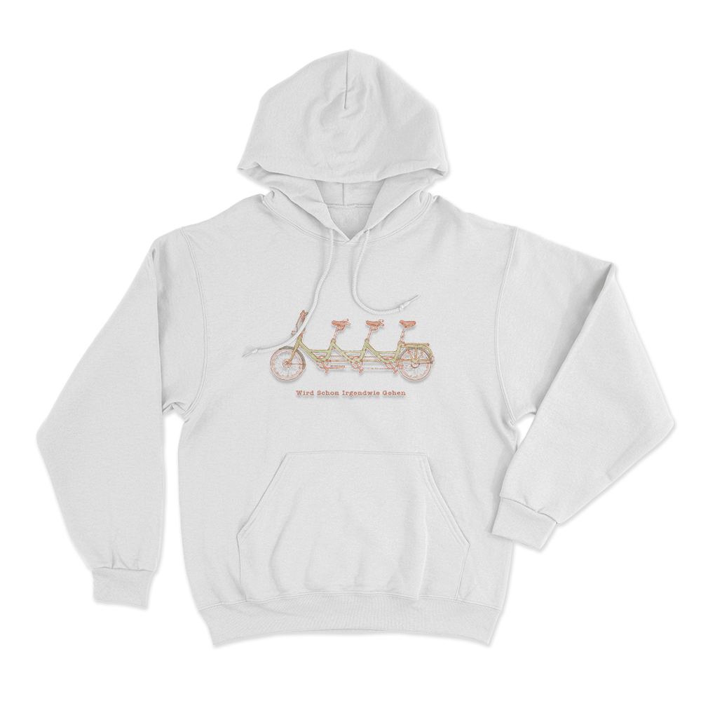 Wird Schon Irgendwie Gehen Unisex Hoodie White Wird Schon Irgendwie Gehen Unisex Hoodie White