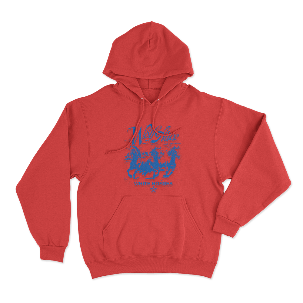 Wolf Alice Horses Unisex Hoodie Red Wolf Alice Horses Unisex Hoodie Red