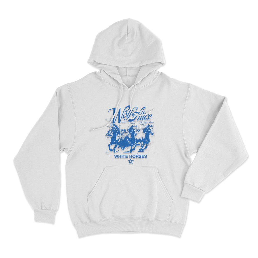 Wolf Alice Horses Unisex Hoodie White Wolf Alice Horses Unisex Hoodie White